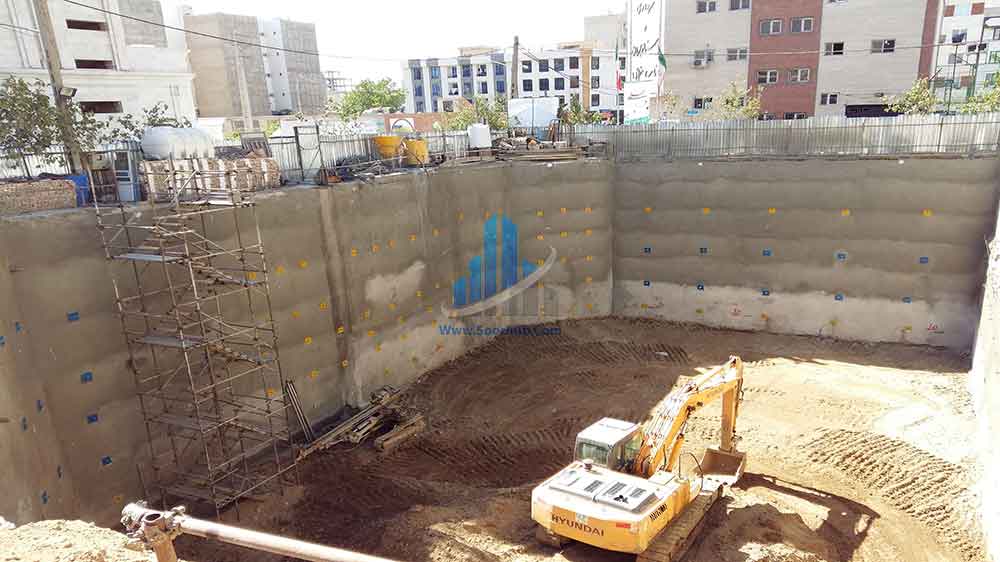 عملیات گودبرداری، تثبیت و پایدارسازی دیواره¬های گود به روش نیلینگ و انکراژ