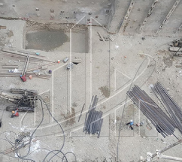 تحکیم بستر فونداسیون بیمارستان کسری