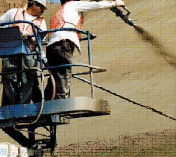 شاتکریت با الیاف فولادی