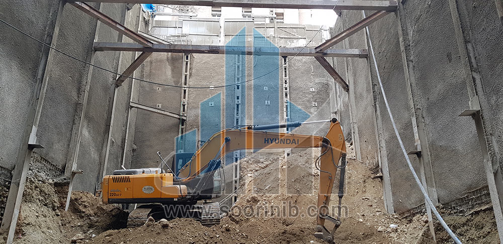 عملیات گودبرداری و تثبیت و پایدارسازی دیواره­های گود 