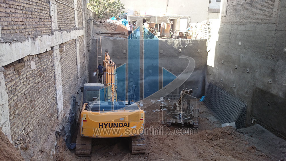 عملیات تثبیت و پایدارسازی دیواره های گود به روش اجرای نیلینگ 