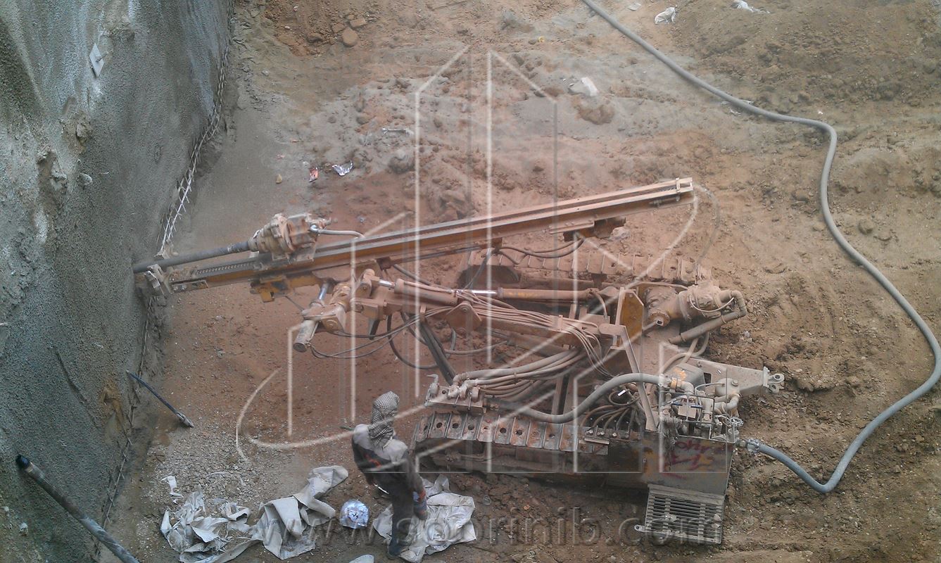 عملیات گودبرداری و تثبیت و پایدارسازی دیواره­های گود به روش اجرای نیلینگ