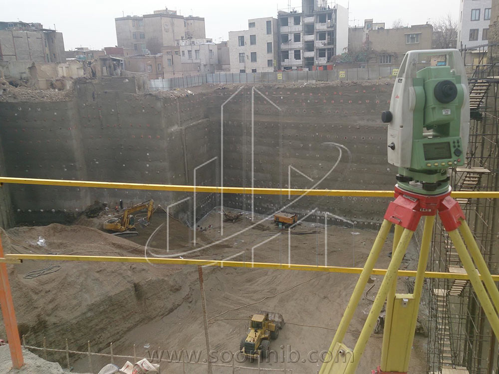  عملیات گودبرداری و تثبیت و پایدارسازی دیواره­های گود به روش اجرای نیلینگ و شمع فولادی