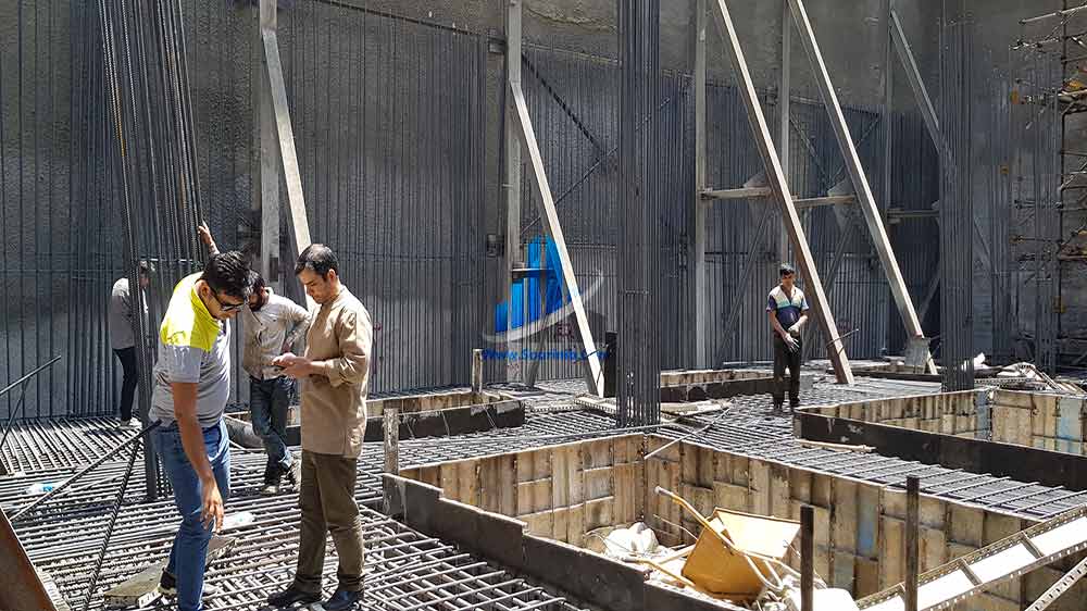 عملیات تخریب، گودبرداری، تثبیت و پایدارسازی دیواره­های گود به روش نیلینگ و سازه نگهبان خرپا